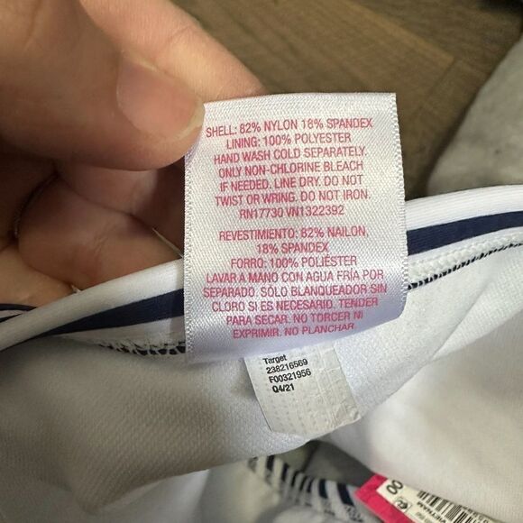 Xhilaration Stripe Blue and White Bottoms Size 1X NWT - Picture 5 of 5